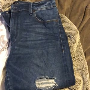 Abercrombie ripped jeans